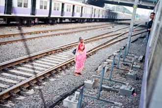 Woman on Tracks